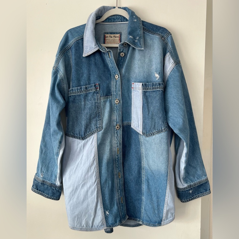 We the Free Mountain Roads Shirt (denim jacket) - Picture 5 of 8